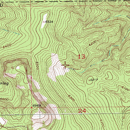 Topographic Map of Seep Spring, SD
