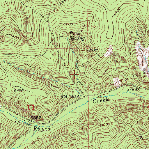 Topographic Map of McKay Summer Homes, SD