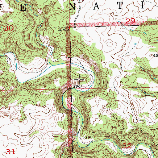 Topographic Map of Wind Cave National Park, SD