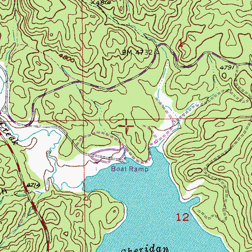 Topographic Map of Northside Campground, SD