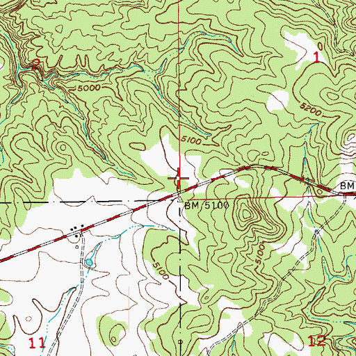 Topographic Map of Tepee Entrance Picnic Area, SD