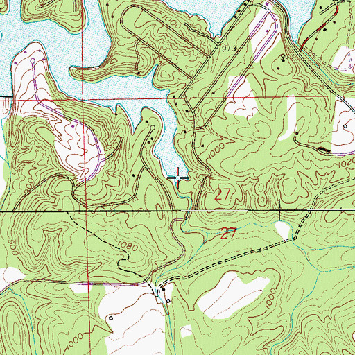 Topographic Map of Sand Creek, AL