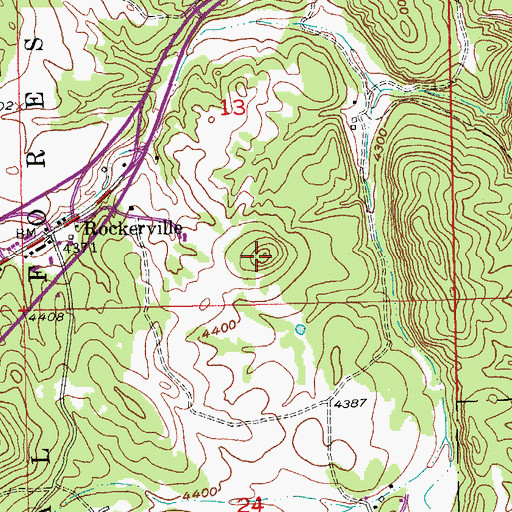 Topographic Map of Gold Hill, SD