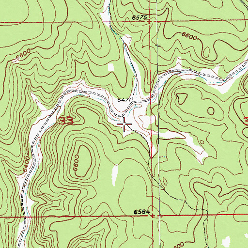 Topographic Map of Cameron Pond, SD