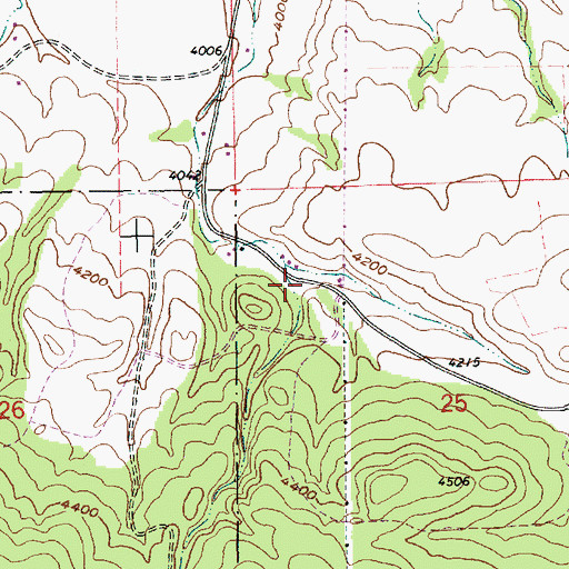 Topographic Map of Riggs Gulch, SD