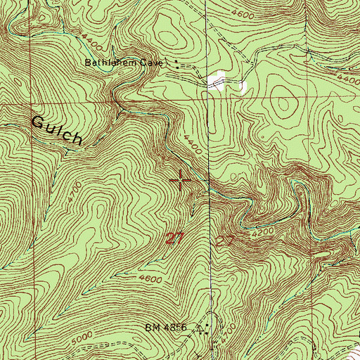 Topographic Map of Centennial Trail, SD