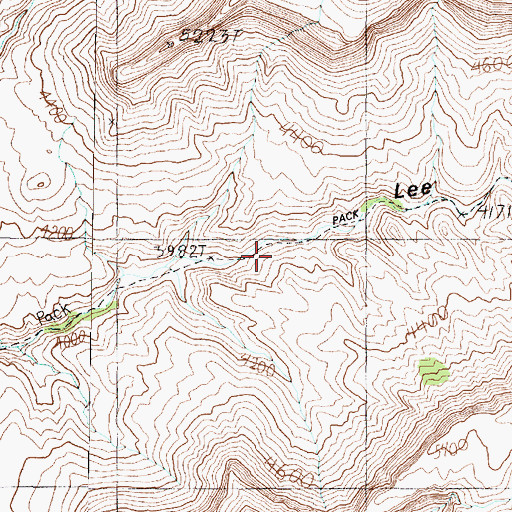 Topographic Map of Topocoba Trail, AZ