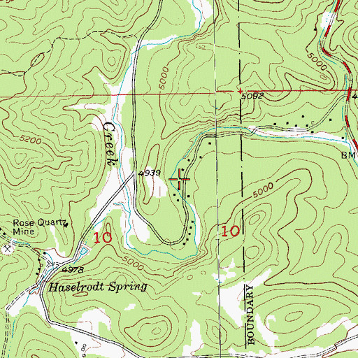 Topographic Map of Hazelrodt Summer Homes, SD
