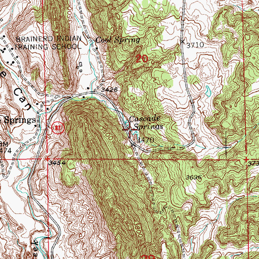 Topographic Map of J H Keith Memorial Picnic Area, SD