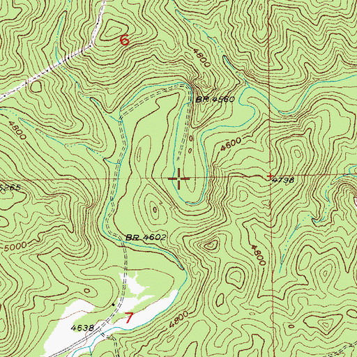 Topographic Map of West French Creek Primitive Campground, SD