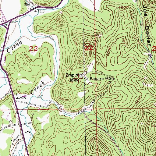 Topographic Map of Empire Mine, SD