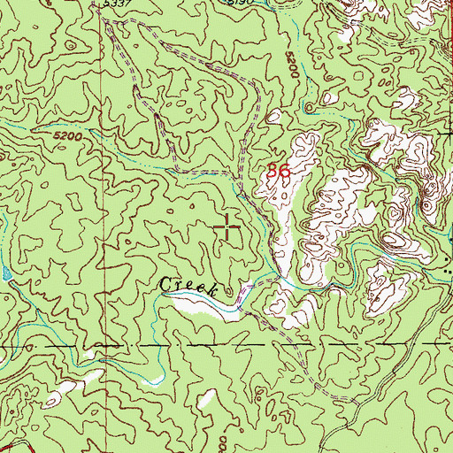 Topographic Map of Iron Creek Horse Camp, SD