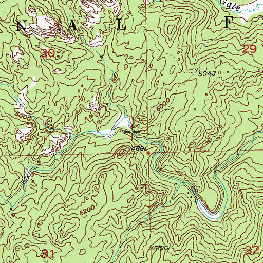 Topographic Map of Iron Mountain Trail, SD