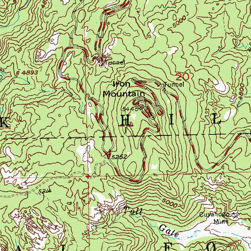 Topographic Map of Norbeck Memorial Overlook, SD