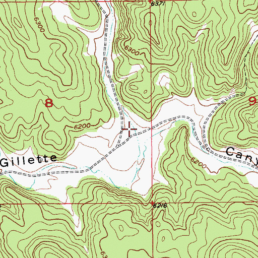 Topographic Map of Cameron Draw, SD