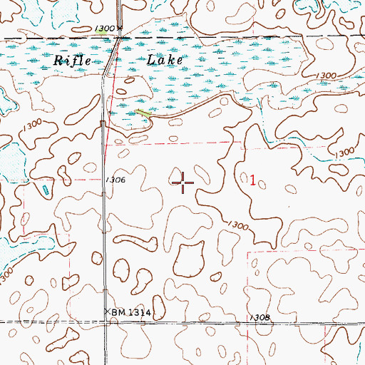 Topographic Map of Callihan (historical), SD