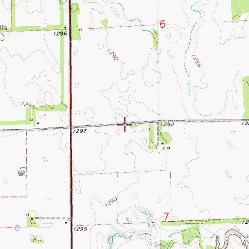 Topographic Map of Milwaukee Junction (historical), SD