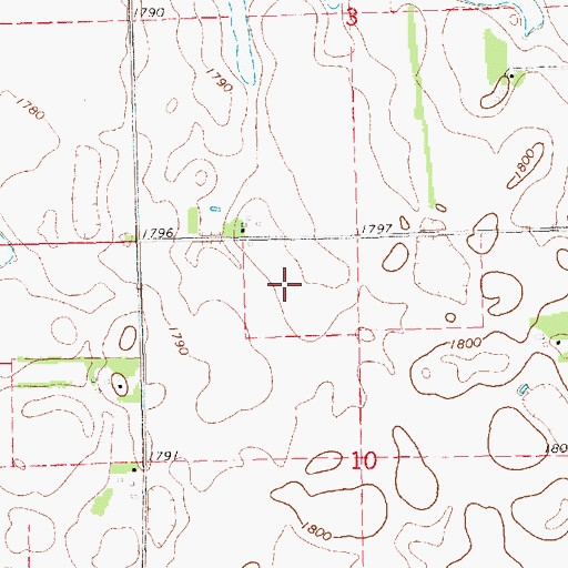 Topographic Map of Orland (historical), SD