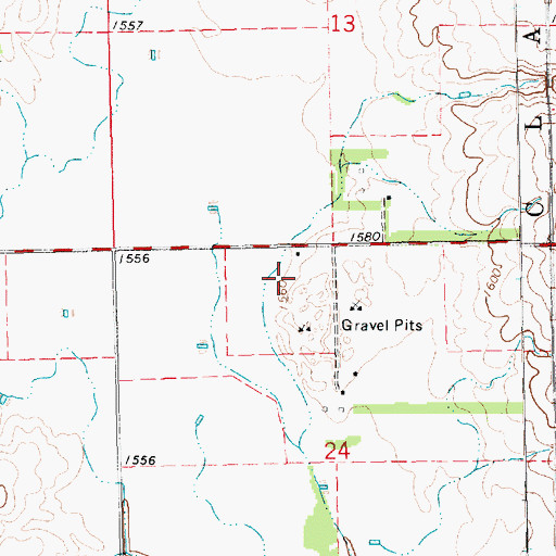 Topographic Map of Clarno (historical), SD