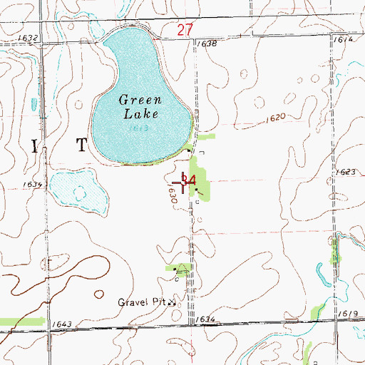 Topographic Map of Delmage (historical), SD