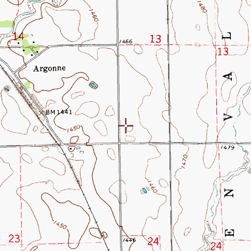 Topographic Map of Saint Marys (historical), SD