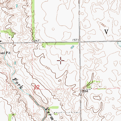 Topographic Map of Nelson (historical), SD