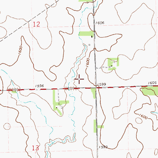 Topographic Map of Blinsman (historical), SD
