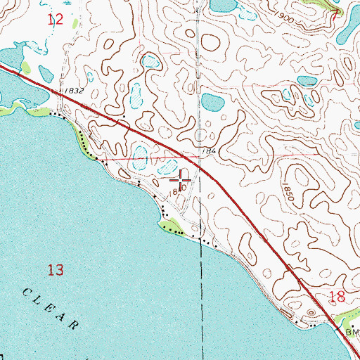 Topographic Map of Luffman (historical), SD