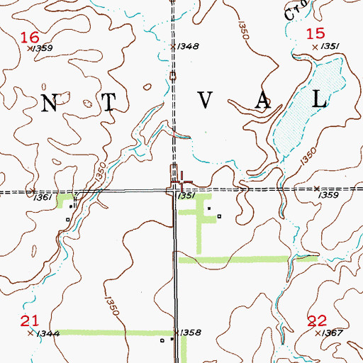Topographic Map of Alta (historical), SD