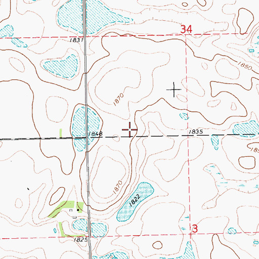 Topographic Map of Atlantis (historical), SD