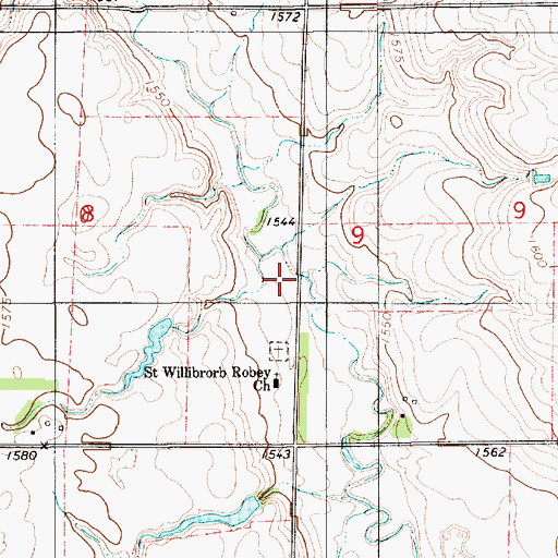 Topographic Map of Robey (historical), SD