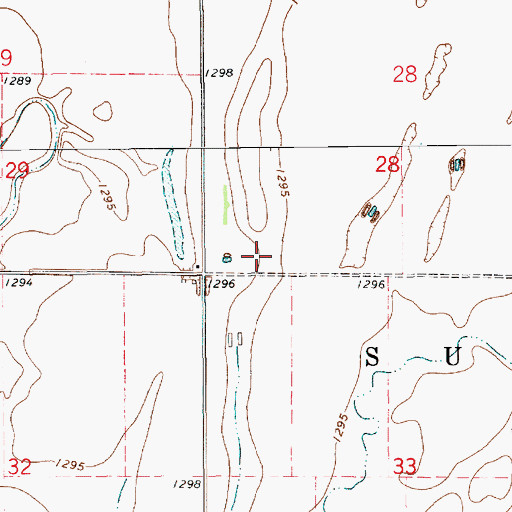 Topographic Map of Sumner (historical), SD
