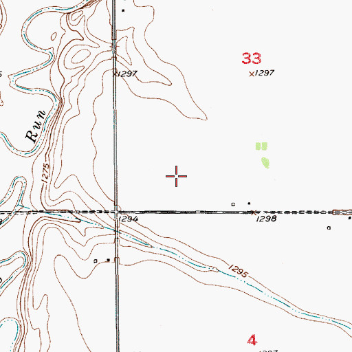 Topographic Map of Grobe (historical), SD