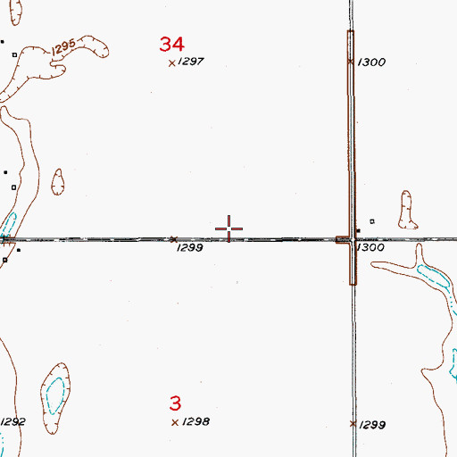 Topographic Map of Rose (historical), SD