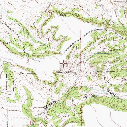 Topographic Map of J Dunn Ranch, SD