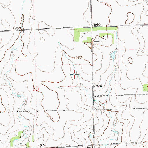 Topographic Map of Alto (historical), SD
