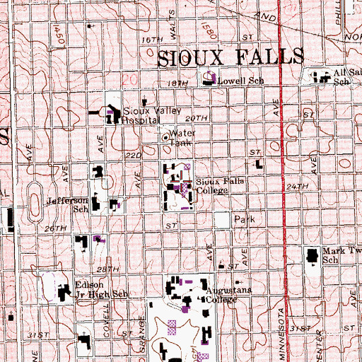 Topographic Map of Old Yankton Trail Stone Marker, SD