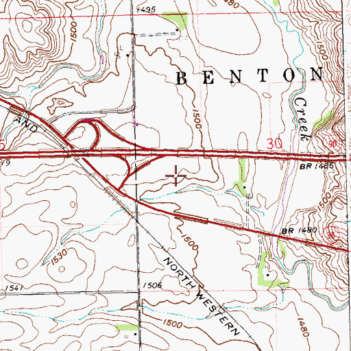 Topographic Map of Buffalo Ridge, SD