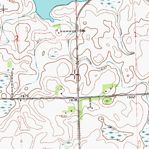 Topographic Map of Celton (historical), SD