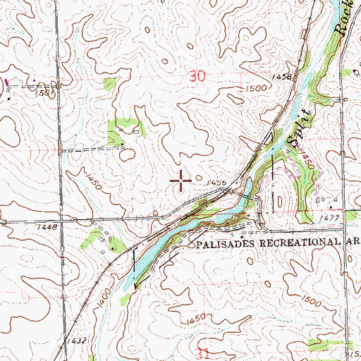 Topographic Map of Palisade (historical), SD