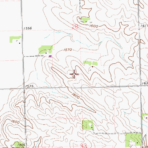 Topographic Map of Fleetwood (historical), SD