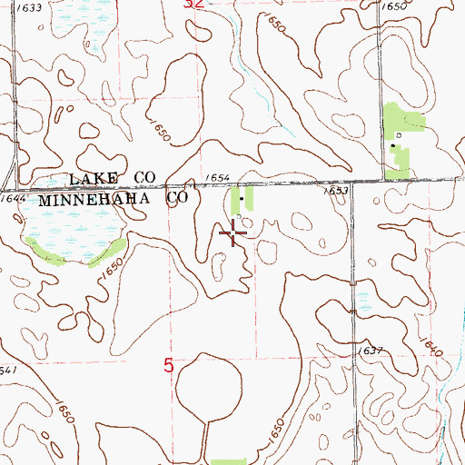 Topographic Map of Prospect (historical), SD