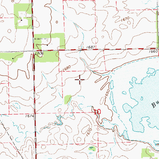 Topographic Map of Ula (historical), SD