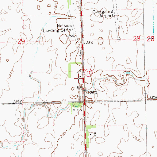 Topographic Map of Kidder (historical), SD