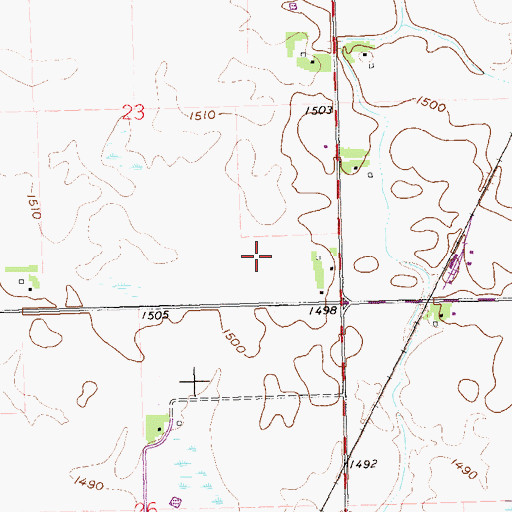 Topographic Map of Antioch (historical), SD
