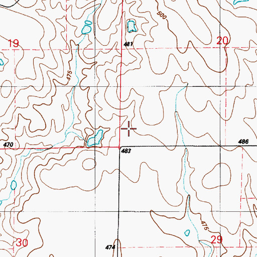 Topographic Map of Stroud School (historical), SD