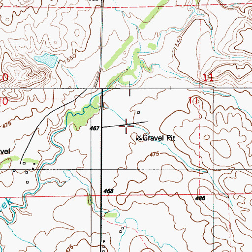 Topographic Map of Estherdale (historical), SD