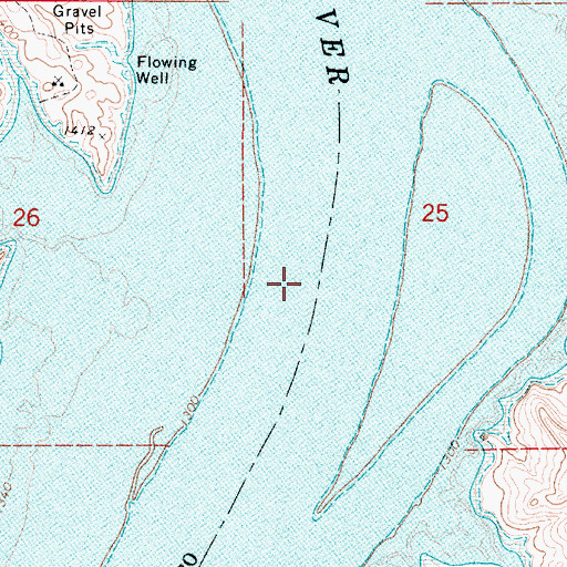 Topographic Map of Bonds Ferry (historical), SD
