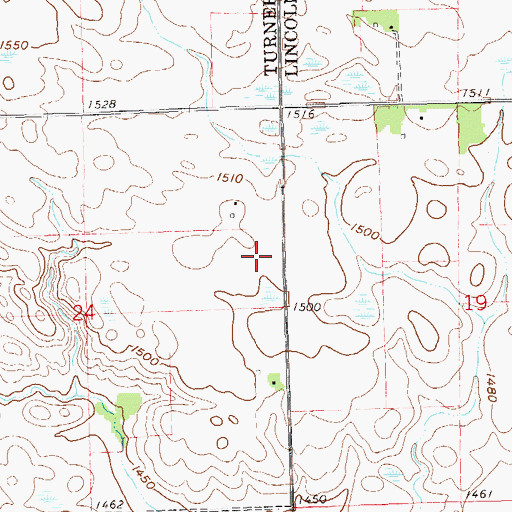 Topographic Map of Shank (historical), SD