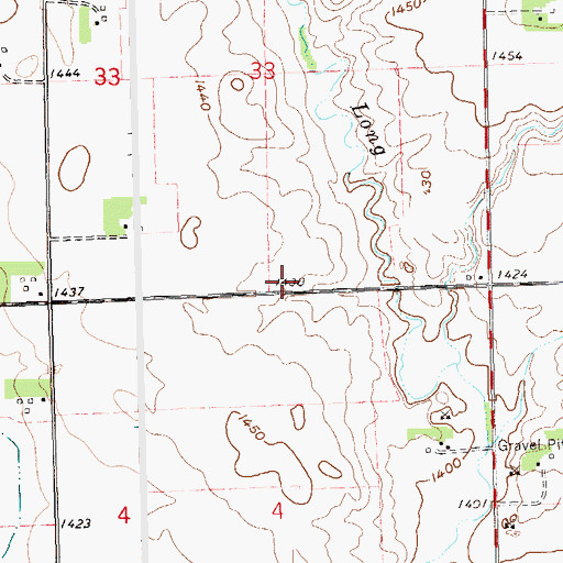 Topographic Map of Home (historical), SD